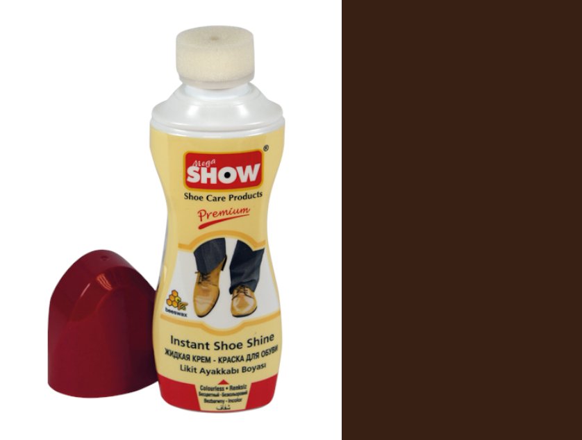Pasta w płynie do butów show 75 ml średni brąz