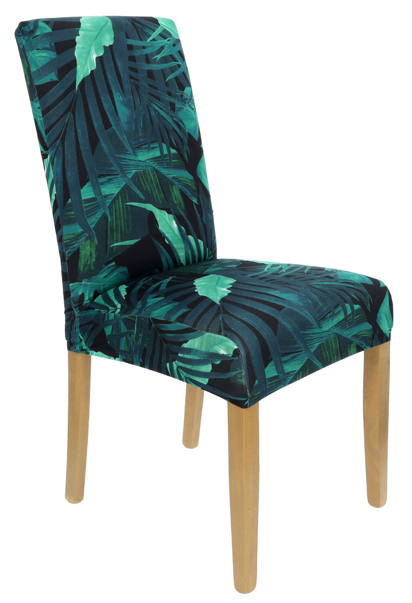Pokrowiec na krzesło liście wzory elastyczny [21cy]