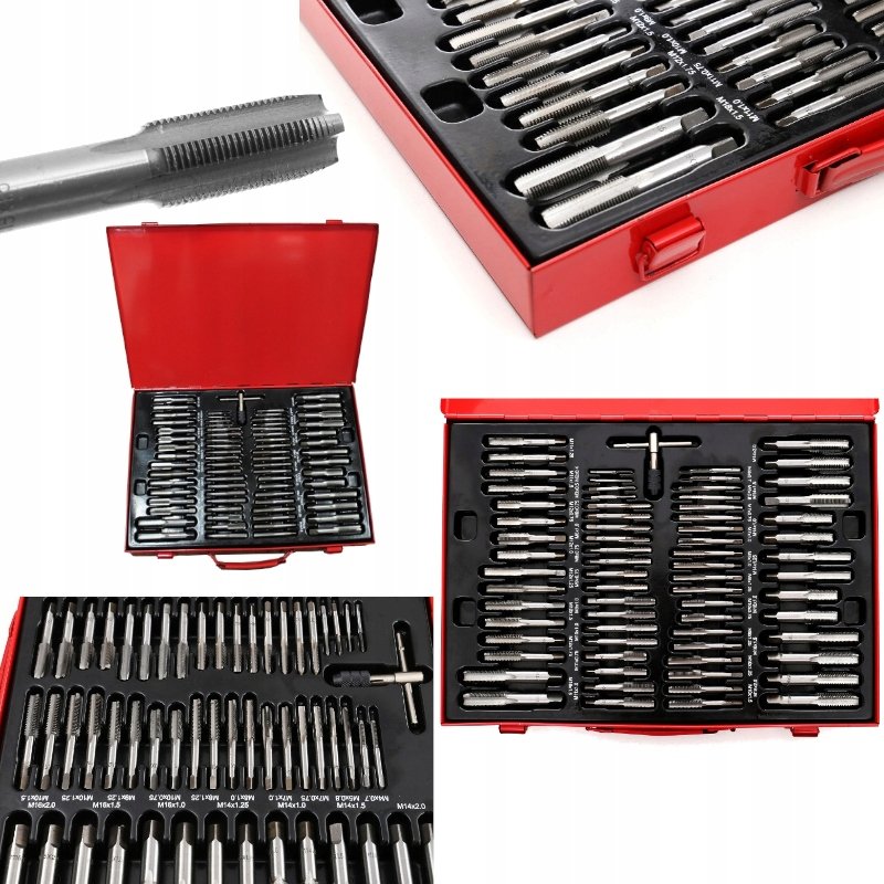 Zestaw Gwintowników Narzynek Kalibrowniki 110 El