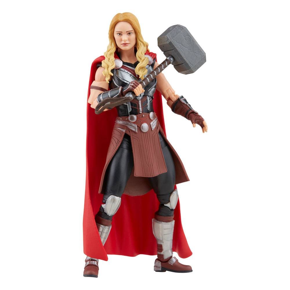 Hasbro Marvel Marvel Legends Thor: Love and Thunder, figurka kolekcjonerska Mighty Thor 15 cm, 4 akcesoria, 1 sztuka Build-a-Rysunek F1060