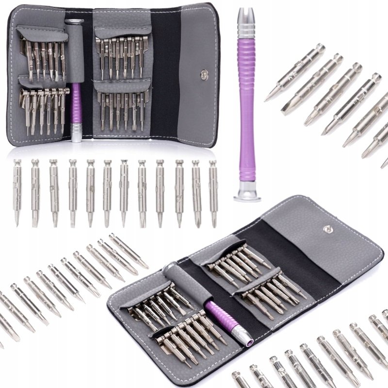 Zestaw śrubokrętów precyzyjnych rozmiary 25w1 torx
