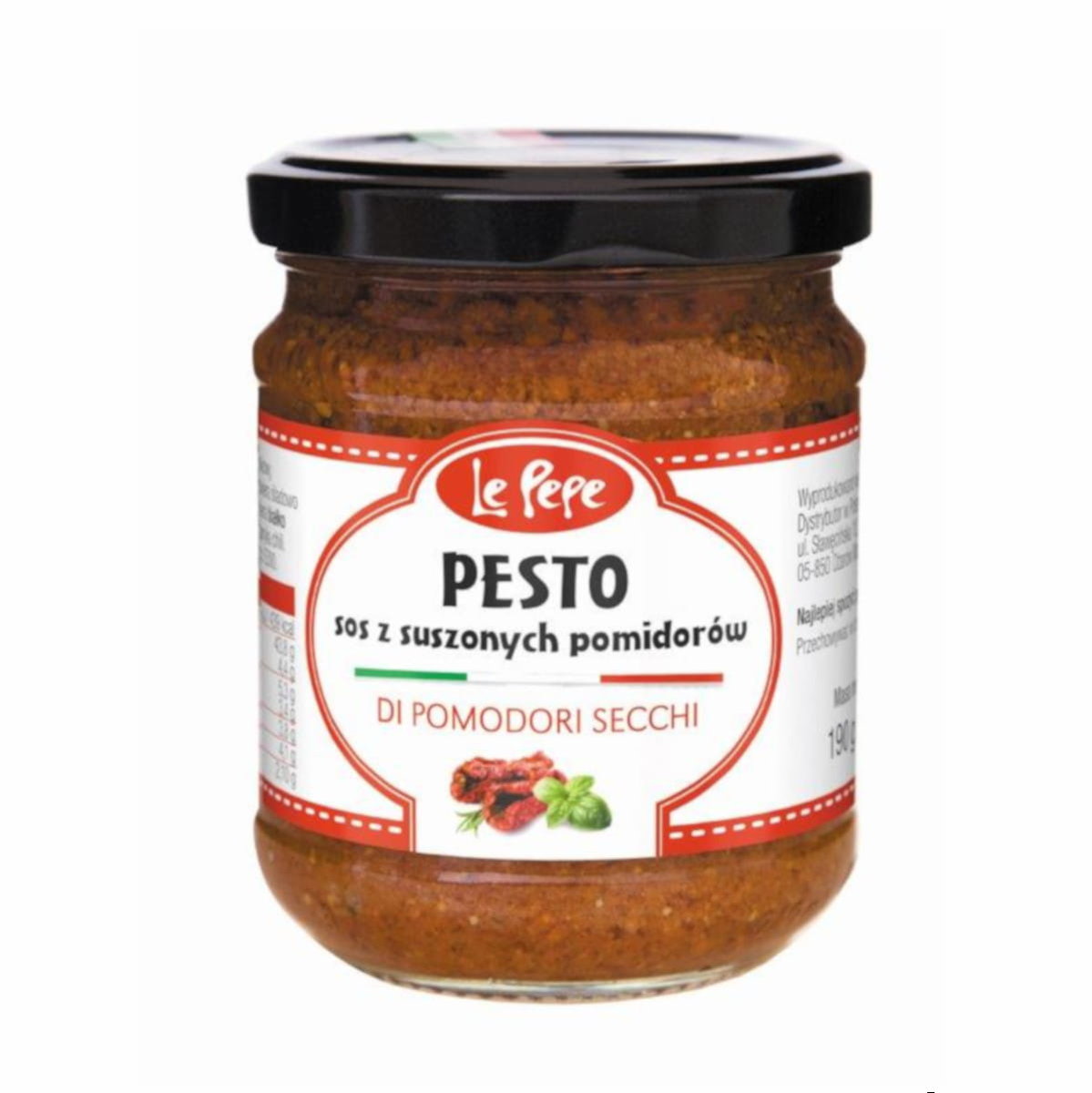 Pesto Di Pomodori Secchi Pasta Z Suszonych Pomidorów 190 G Le Pepe
