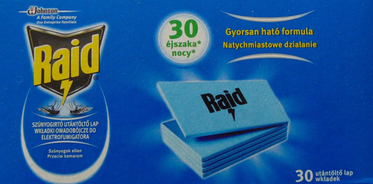 Raid WKŁADKI DO URZĄDZENIA ELEKTRYCZNEGO zakupy dla domu i biura 667051