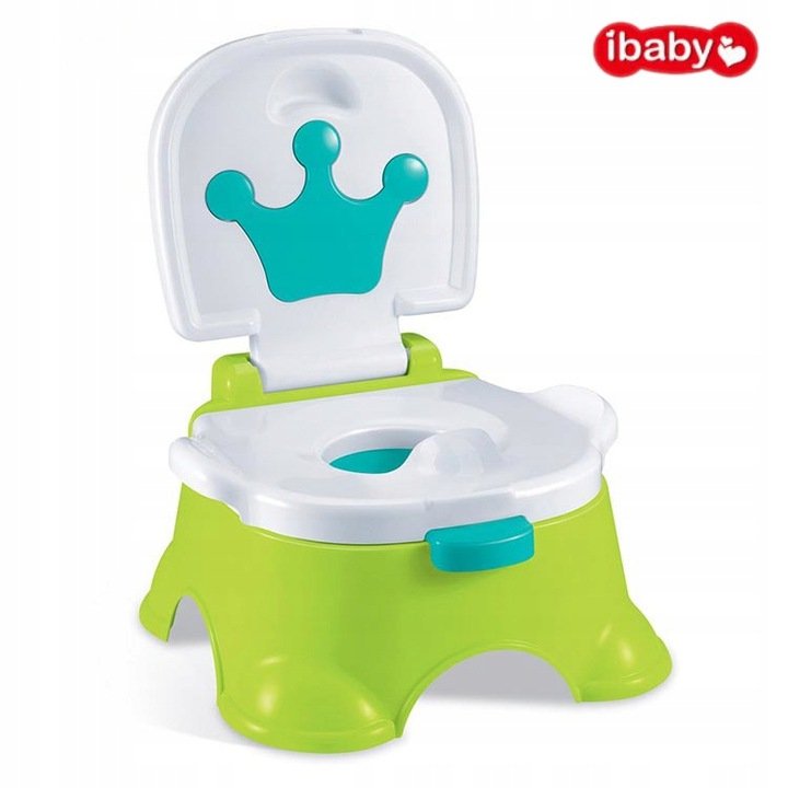 Nocnik z pojemnikiem 4w1 tron nakładka wc taboret zielony u373Z