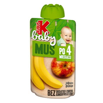 Kubuś - Mus jabłko banan po 4 miesiacu