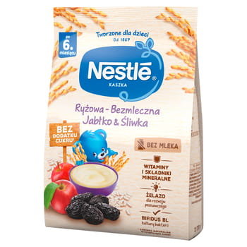 Nestle - Kaszka ryżowa bezmleczna jabłko śliwka