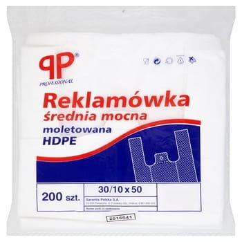 Professional Reklamówka Średnia Mocna Moletowana Hdpe 30/10 X 50 200 Sztuk