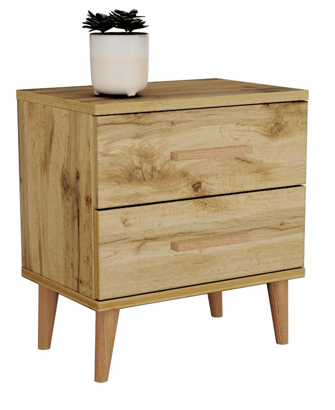 Oslo 2 Szafka Nocna Wotan Drewniane Nogi