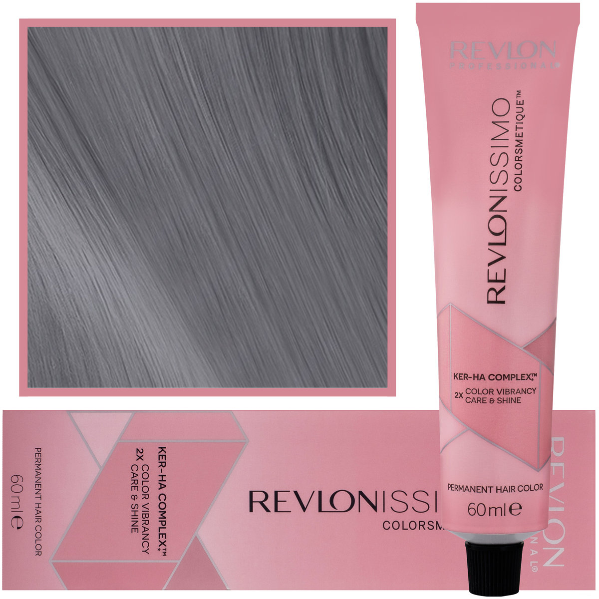 REVLON PROFESSIONAL Revlon Professional Revlonissimo Colorsmetique Pure Colors Mixing Techniques Permanent Hair Color 011, kolor szary, 1 opakowanie (1 x 60 ml)
