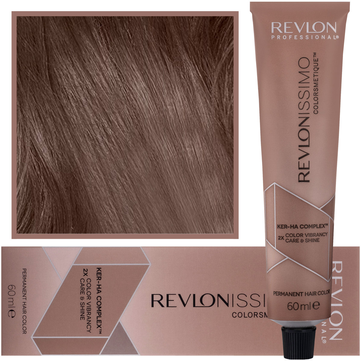 Revlon, Revlonissimo Colorsmetique, Kremowa Farba Do Włosów Z Pielęgnującym Komplexem Ker-Ha, Kremowa Formuła 5,24, 60 ml