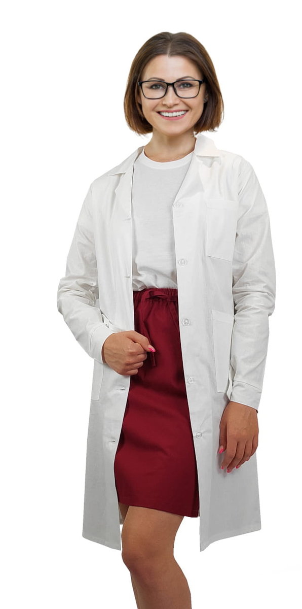 Fartuch laboratoryjny damski na guziki 54