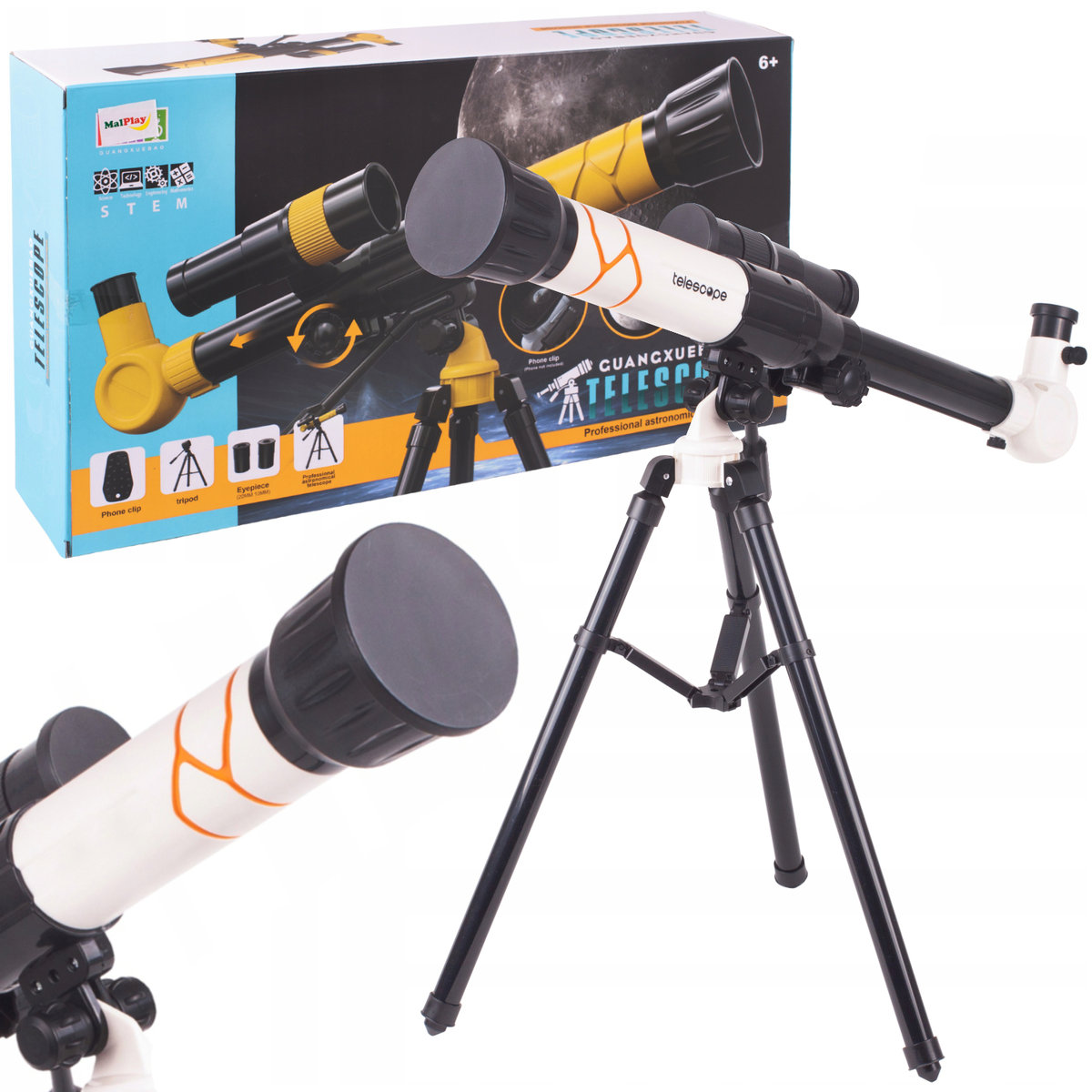 Luneta Teleskop Na Statywie 3X Okular 20X30X40X U457