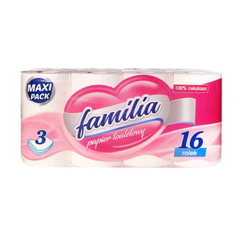 Papier Toaletowy Familia 16 Rolek, 3-Warstwowy