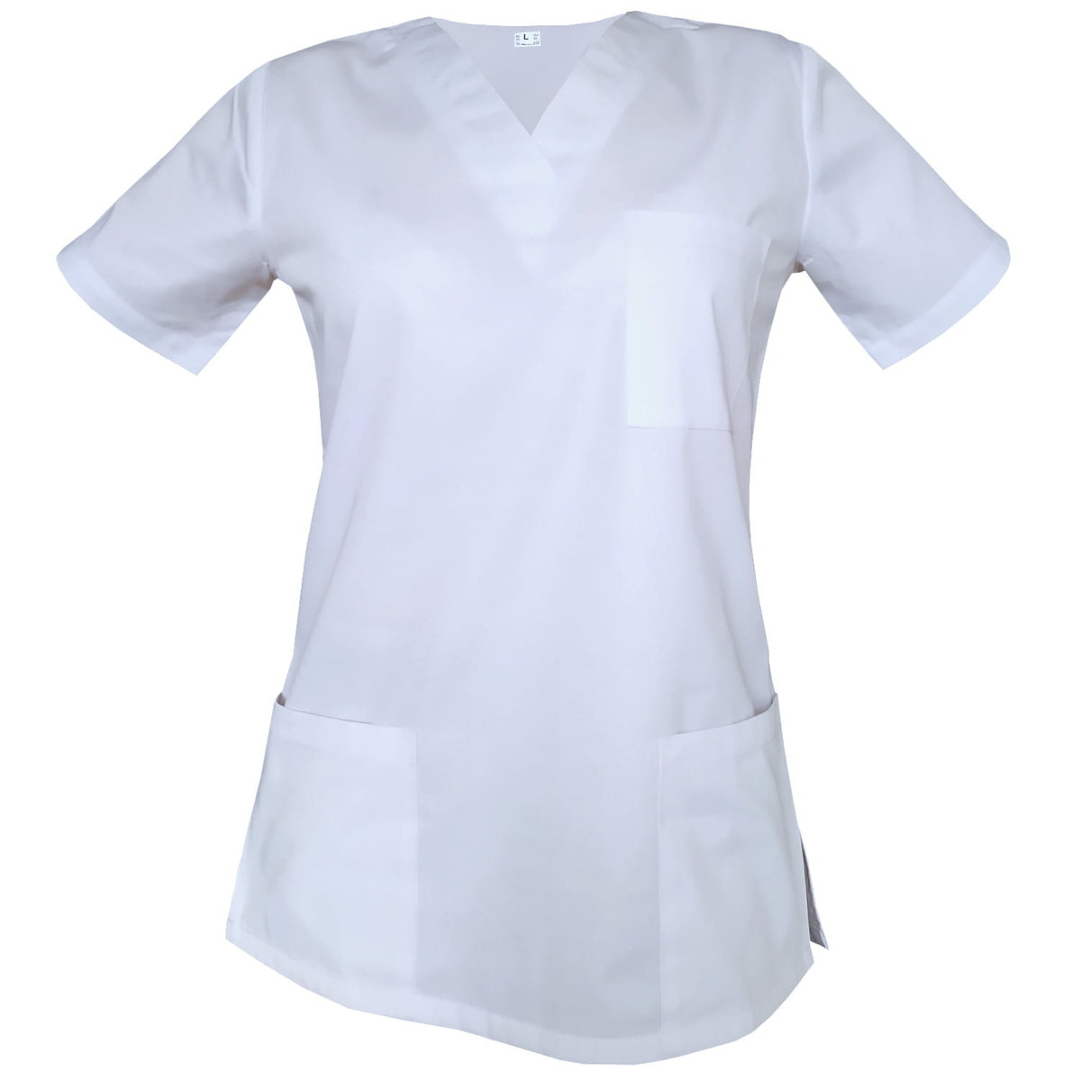 Bluza medyczna, chirurgiczna damska  kolor biały 4XL