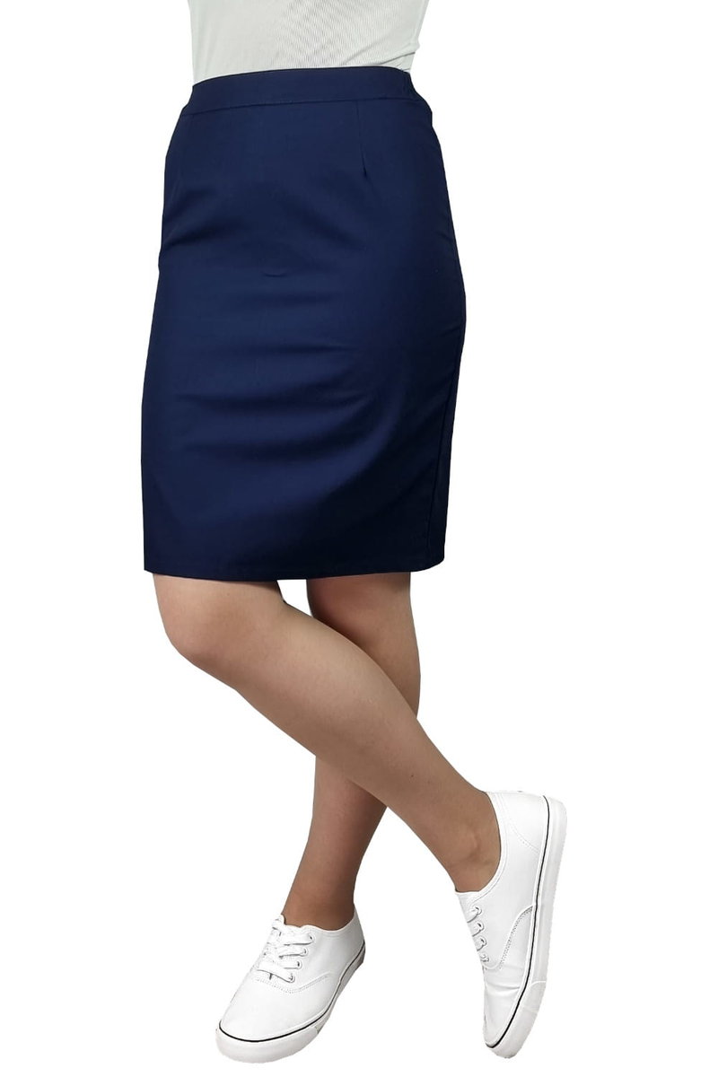 Spódnica medyczna kosmetyczna fryzjerska korporacyjna kolor granatowy 54