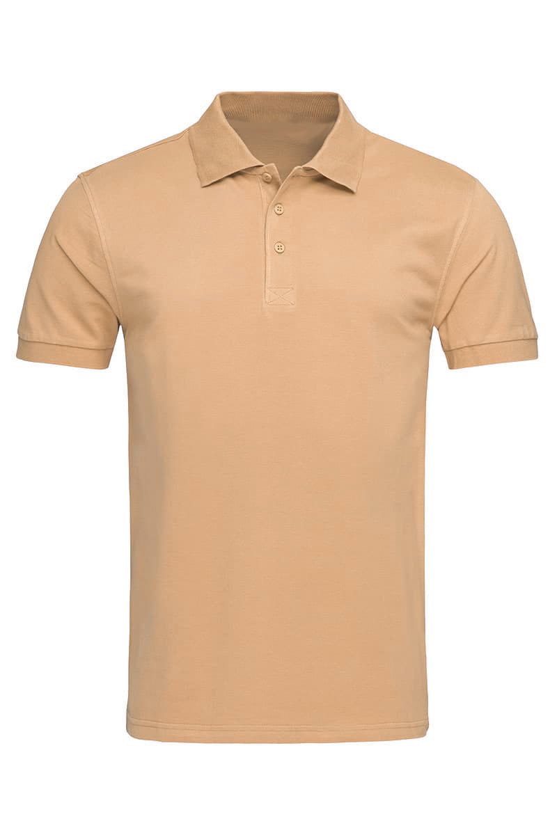 Koszulka polo medyczna męska beżowa XL