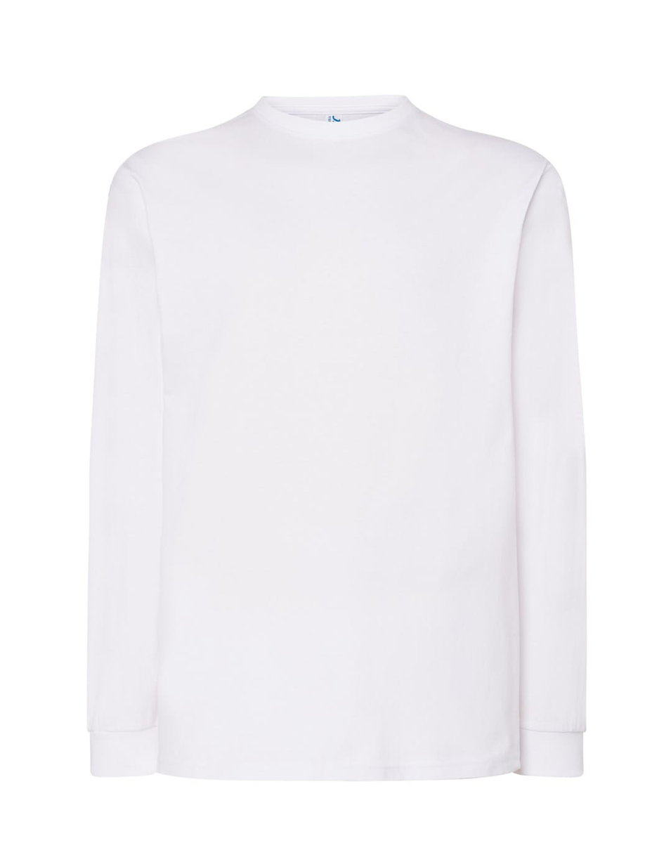 Koszulka t-shirt medyczna  biała Męska rękaw długi S