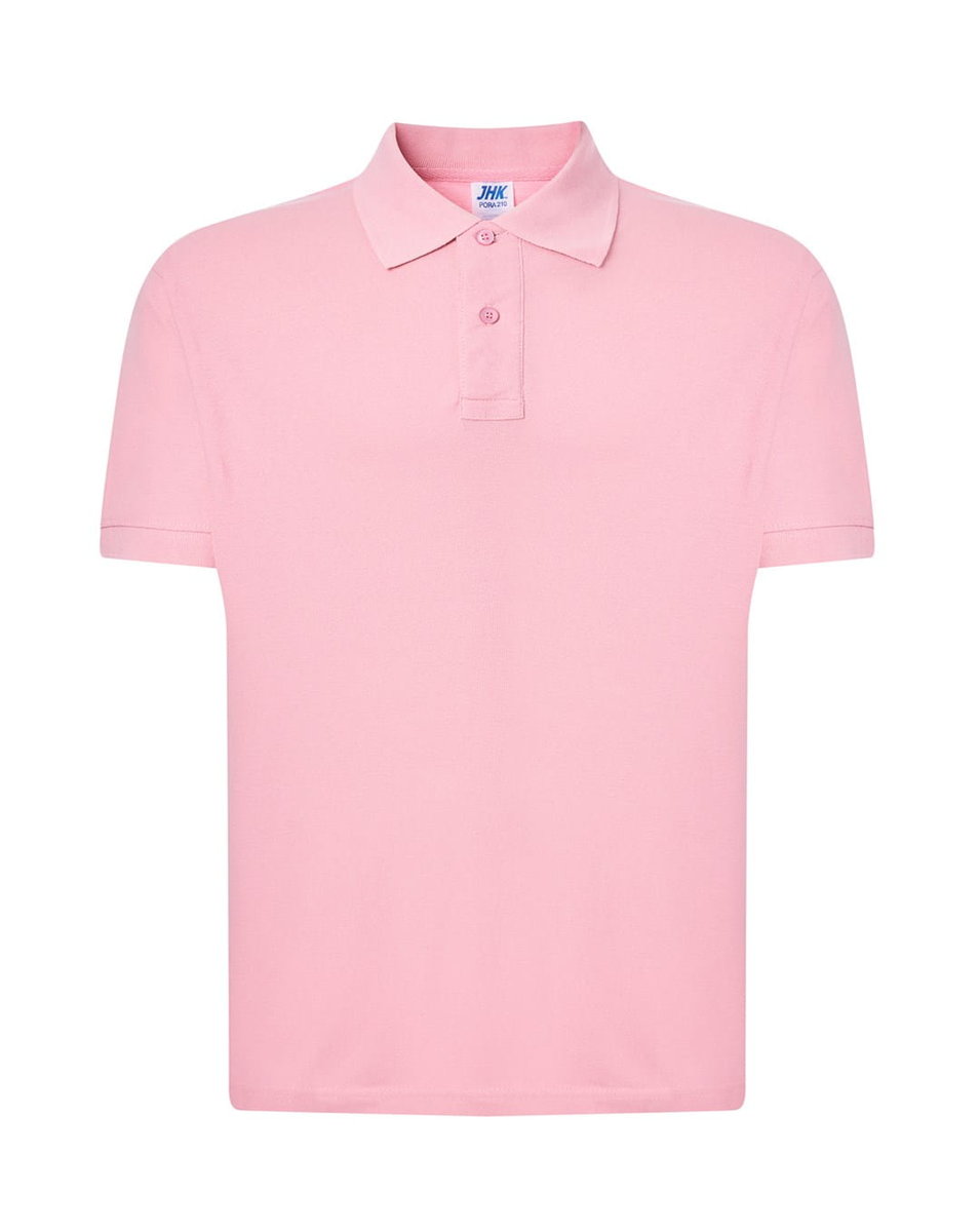 Koszulka polo medyczna męska różowa XXL