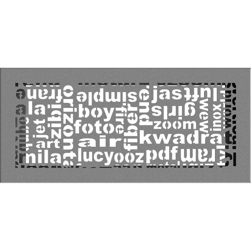 Kratki.pl KRATKA KOMINKOWA ABC GRANITO 170X370 MM 37ABC/GR