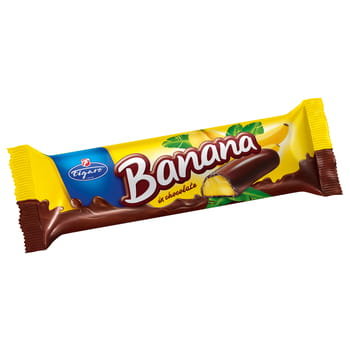 I.D.C. Polonia S.A. Pianka o smaku bananowym w czekoladzie 25 g Figaro