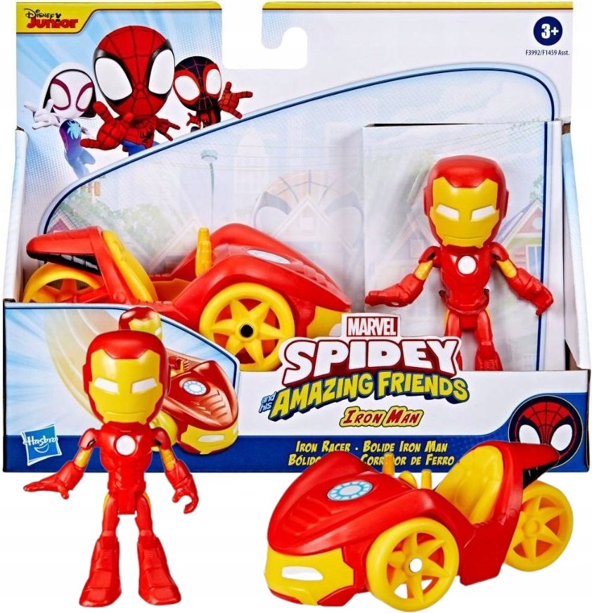 Spidey I Super Kumple Marvel Iron Racer + Iron Man