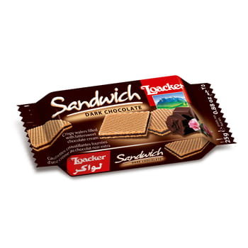 Loacker LOACKER SANDWICH WAFELEK CIEMNA CZEKOLADA 25 G zakupy dla domu i biura 56821929