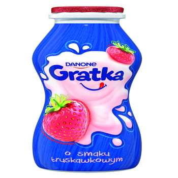 Danone Gratka Napój Mleczny O Smaku Truskawkowym 170 G