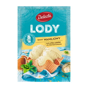 Delecta Lody w proszku o smaku waniliowym 57 g