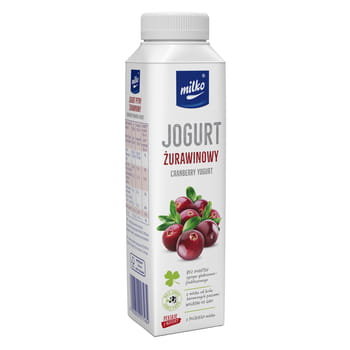 Jogurt Milko 330Ml Żurawinowy