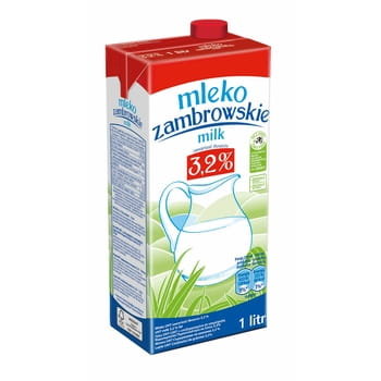 Gostyń Mleko ZAMBROWSKIE UHT 3.2% 1l gn 0077235