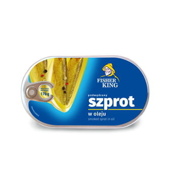 Fisherking SZPROT PODWĘDZANY W OLEJU 170G zakupy dla domu i biura! 44435162