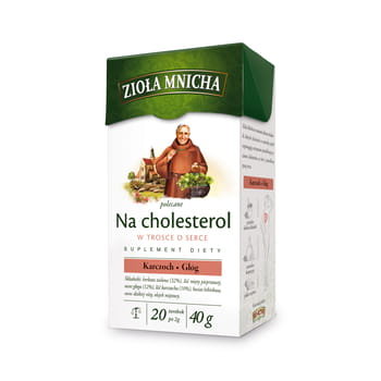 Big-Active Big-Active Zioła Mnicha Na cholesterol Suplement diety Herbatka ziołowa 40 g (20 torebek)