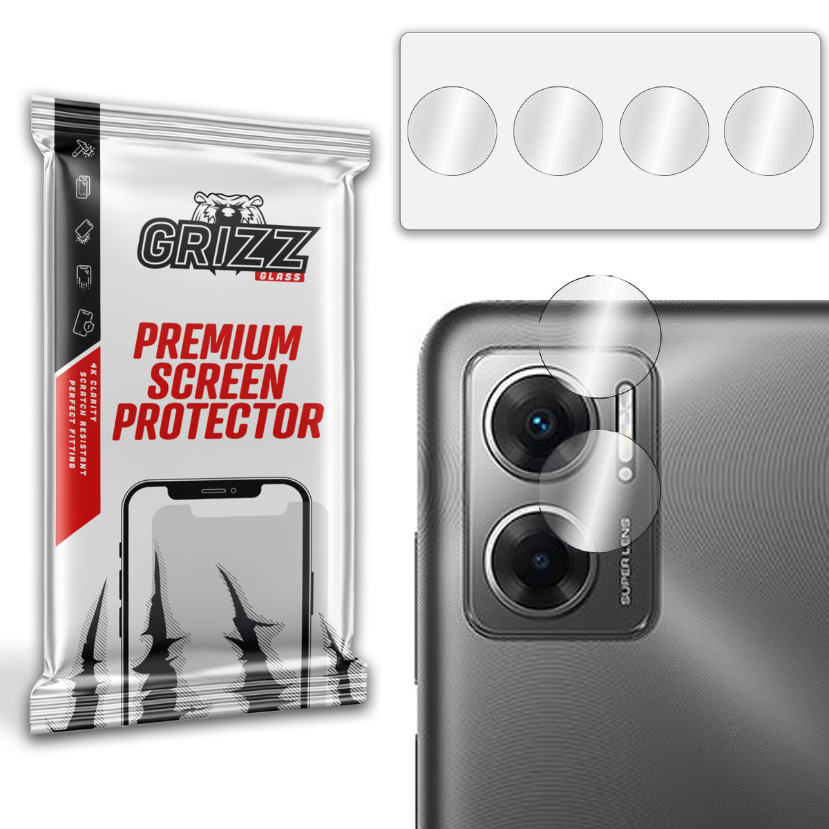 Grizzglass Hybridglass Camera Szkło Hybrydowe Na Obiektyw Do Xiaomi Redmi 11 Prime 5G