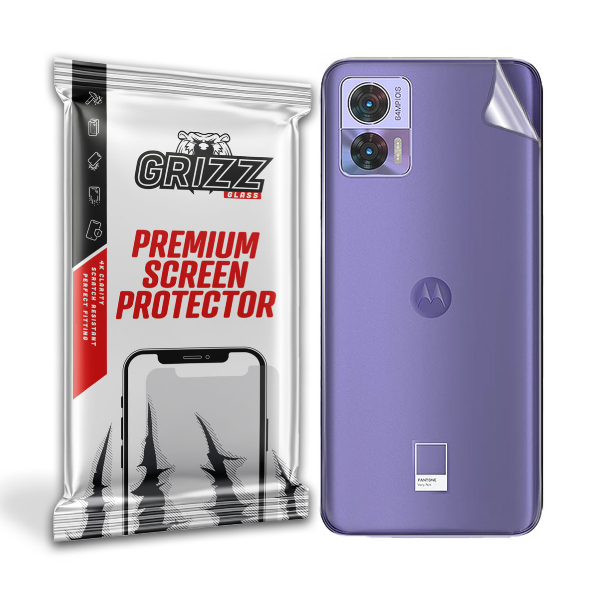 Grizzglass Satinskin Folia Na Tył Do Motorola Edge 30 Neo