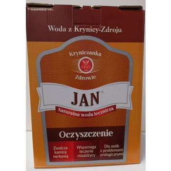 Kryniczanka Jan Naturalna woda lecznicza Oczyszczenie 3 l