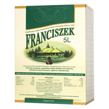 Uzdrowisko Wysowa Woda lecznicza Franciszek 500ml