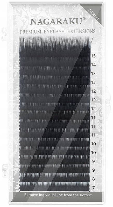 Project Lashes, Rzęsy Nagaraku Mink L 0,07 10mm, 16 Pasków