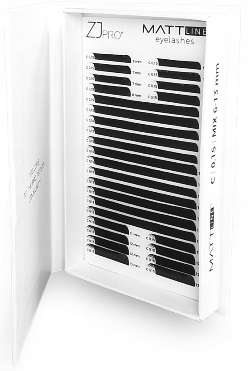 Project Lashes, Zjpro Rzęsy Mattline Eyelashes B 0,10 Mix, Zj Pro