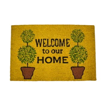 Wycieraczka Kokosowa 40X60Cm Na Pcv Żółta Fpc 57