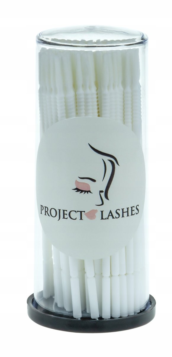 Project Lashes, Mikro Aplikatory Cylindryczne Do Rzęs, Tuba, 100 sztuk