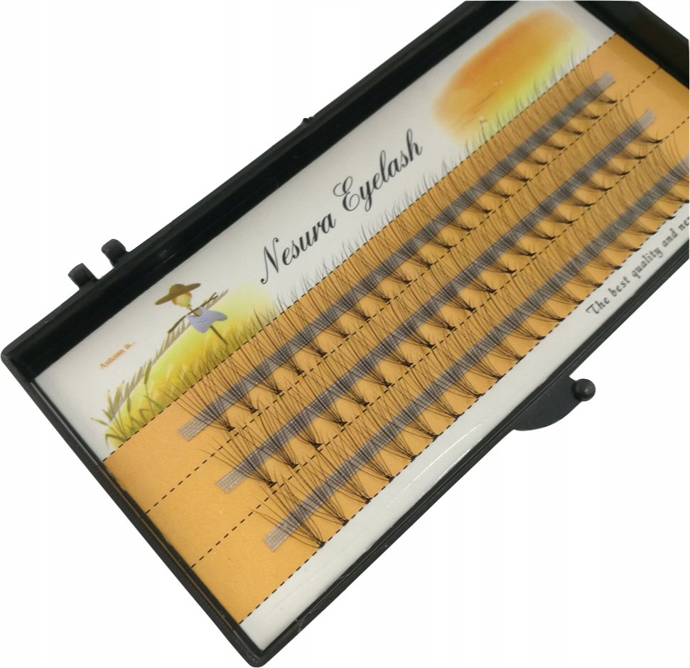 Project Lashes, Rzęsy Kosmetyczne Kępki Rzęs, 9mm, 60 sztuk