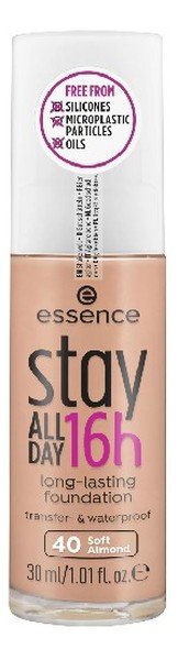 Essence - Stay All Day 16H Long Lasting Foundation - Wodoodporny podkład do twarzy - 30 ml - 40 - SOFT ALMOND