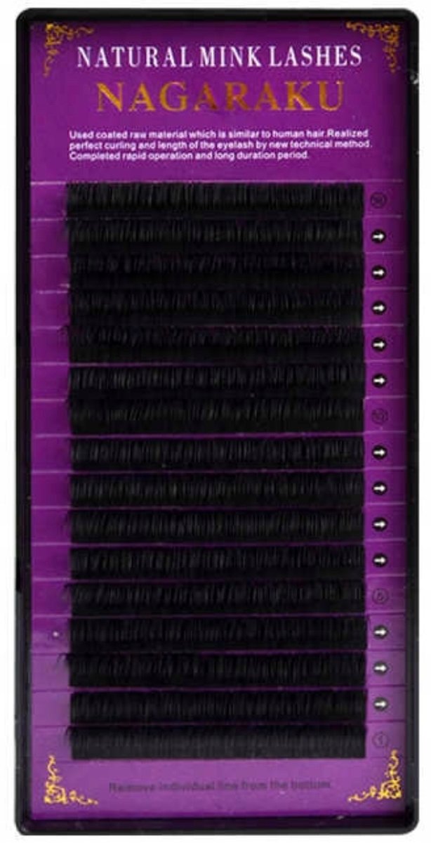 Rzęsy NAGARAKU Premium Mink D 0,07 10mm 16 pasków