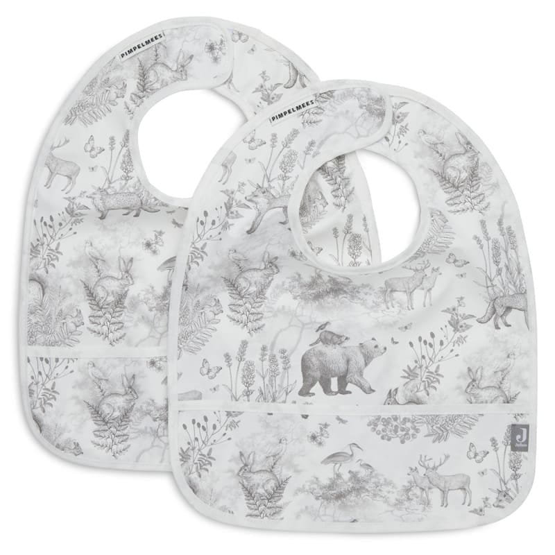 Jollein - 2 Śliniaczki Wodoodporne Pimpelmees - Forest Animals