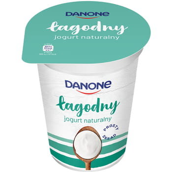 Danone Jogurt Naturalny Łagodny 370 G  [188|4]