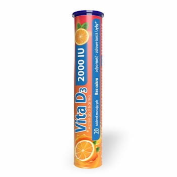 Witamina D3 Vita D3 2000 IU 20 tabletek musujących Activlab Pharma