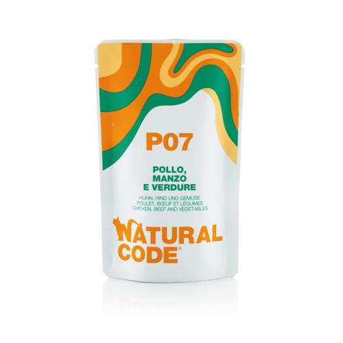 Natural Code P07 Kurczak Z Wołowiną I Warzywami - Mokra Karma Dla Kota - Saszetka 70G