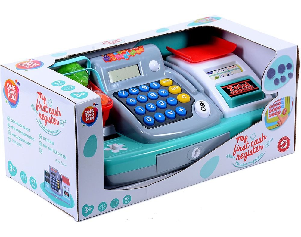 ONE TWO FUN - Elektroniczna kasa fiskalna dla dzieci + akcesoria