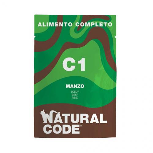 Natural Code C1 Wołowina - Mokra Karma Dla Kota - Saszetka 70G