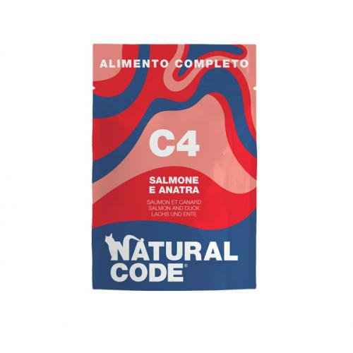 Natural Code C4 Łosoś I Kaczka - Mokra Karma Dla Kota - Saszetka 70G